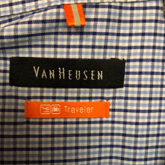 Men’s Van Heusen blue collared button down XL - Picture 3 of 6